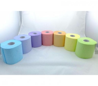 Toilet paper printed colorful roll of paper hot sale fashion design