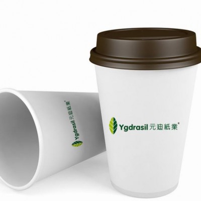 PE coated single wall logo printed disposable colorful coffee paper cups