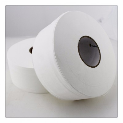 Jumbo roll toilet tissue paper 2ply recycled pulp paper jumbo roll